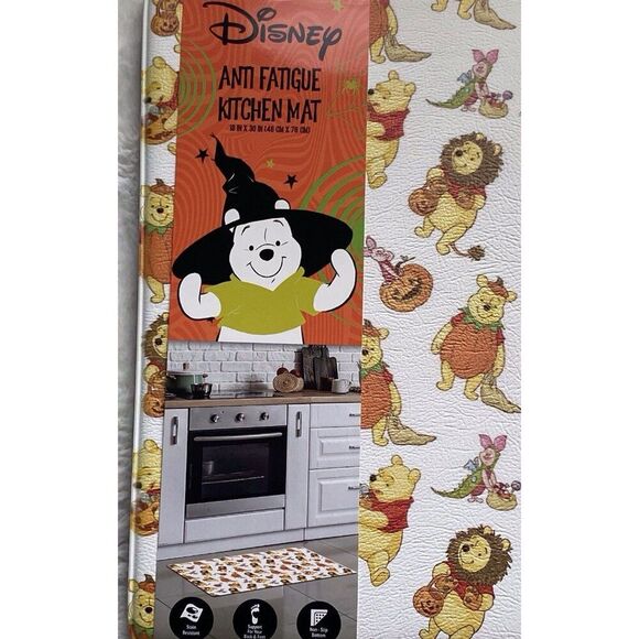 Disney Winnie the Pooh Piglet Halloween Anti Fatigue Kitchen Mat 18 X 30” NEW - Picture 2 of 15